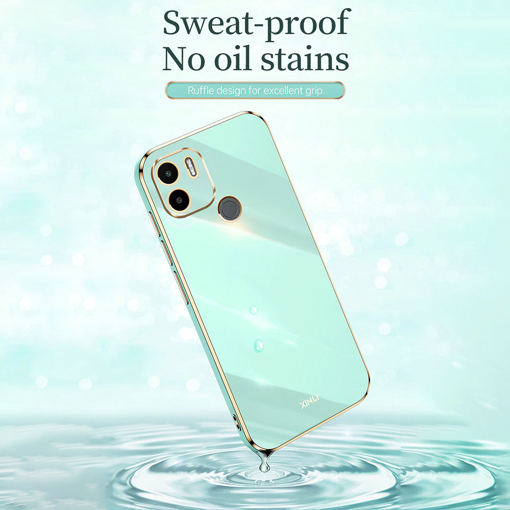 XINLI For Xiaomi Redmi A1 4G A2 4G Poco C50 4G Mobile Phone Case Electroplating Golden Edge Protector TPU Phone Cover XINLI For Xiaomi Redmi A1 4G A2 4G Poco C50 4G Mobile Phone Case Electroplating Golden Edge Protector TPU Phone Cover